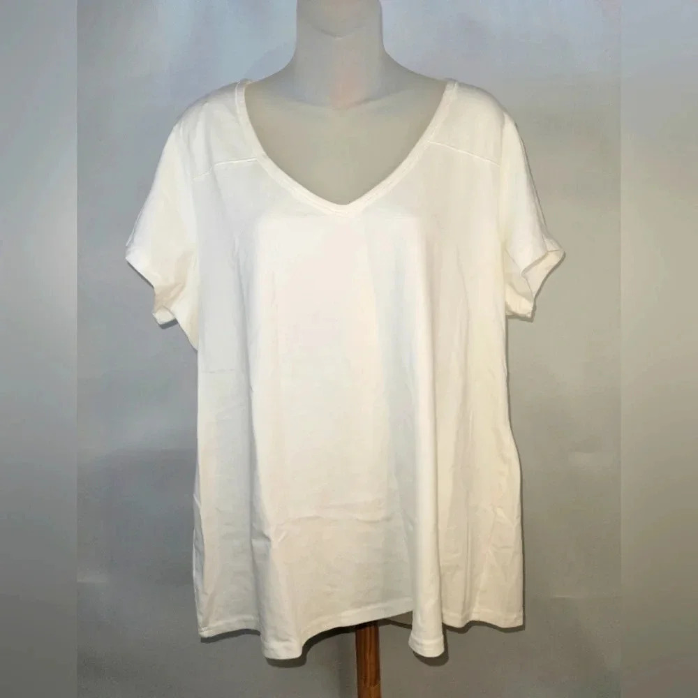 Vintage White Form Fit T-shirt Short Sleeve XXL
